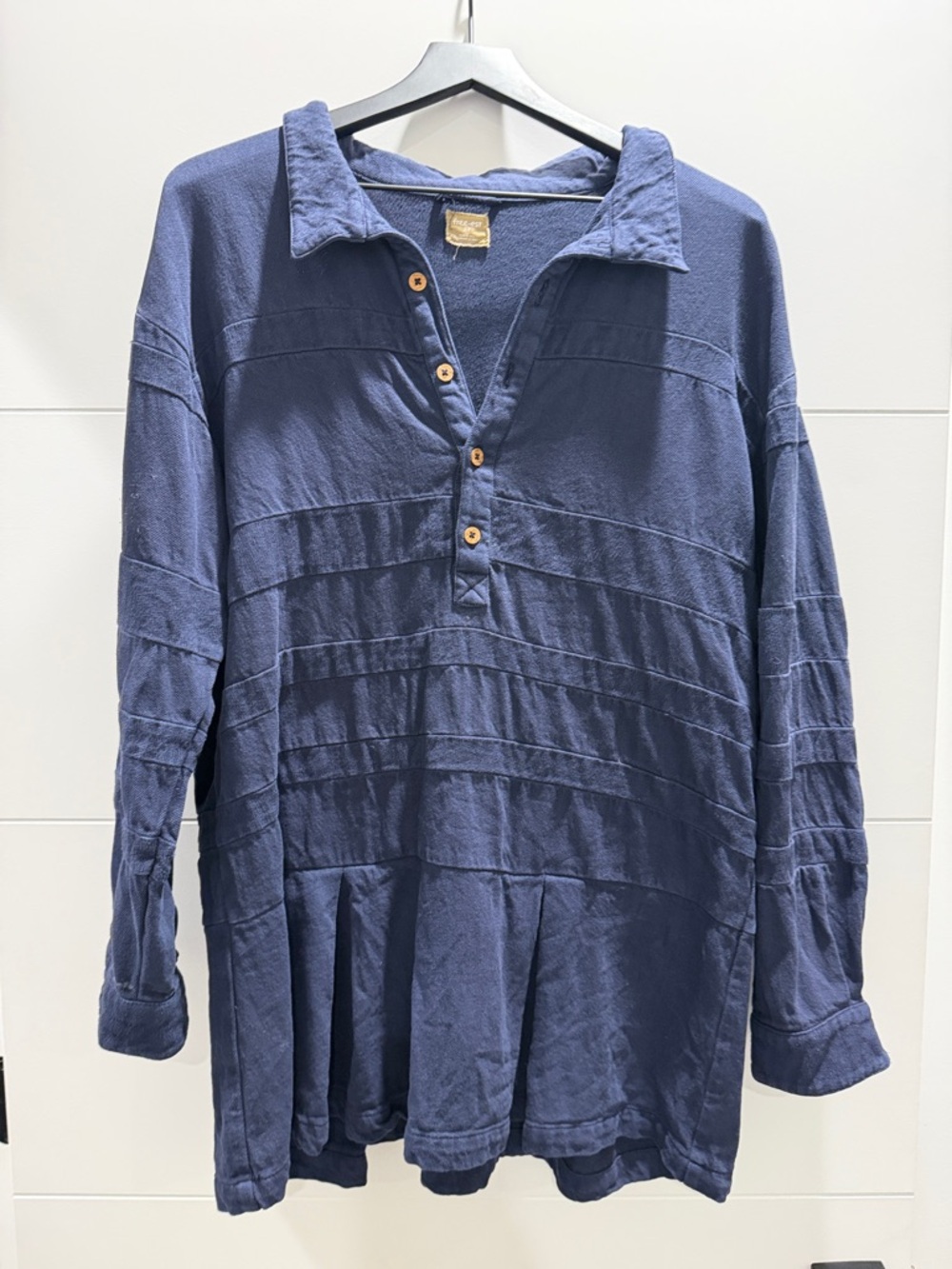 Free People FREE-EST Checkin' In Mini Dress in navy blue. Small. NWOT